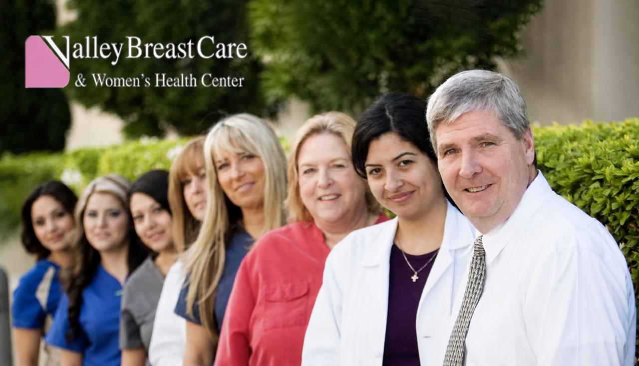 Valley Breast Care and Women's Health Center team